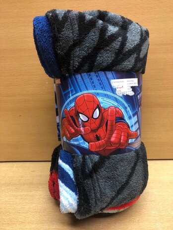 Fleece deken Spiderman 140x100cm.