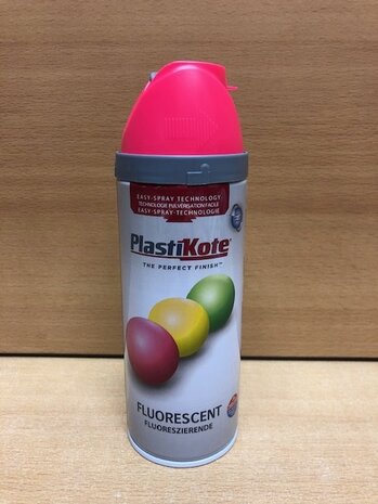 Spuitbus Plastikote fluoriserend rose 400ml. 