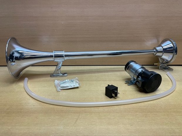 Luchthoorn 12 volt met compressor 64cm.