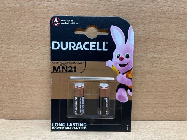 Duracell batterijenset 12 volt MN21 (A23) 2 dlg.