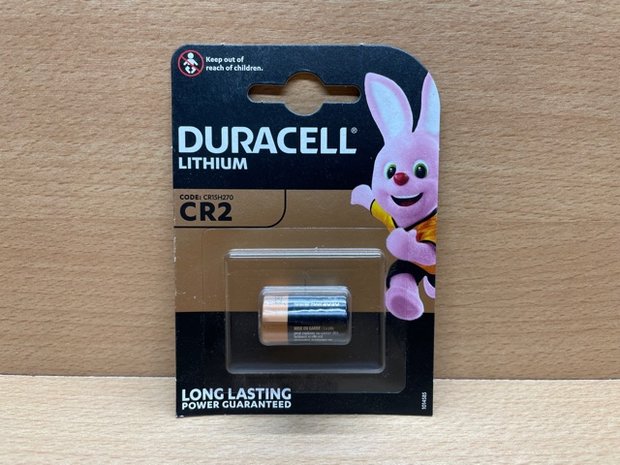 Duracell batterij CR2 lithium 3 volt.