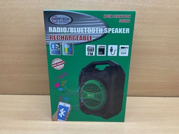 Speaker Bluetooth met FM radio.