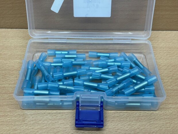 Soldeerverbinder set blauw 1,5-2,5 mm² 50 dlg.