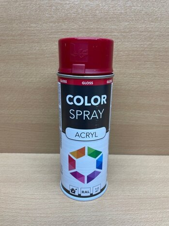 Spuitbus Color Spray robijn rood RAL3003 400ml.