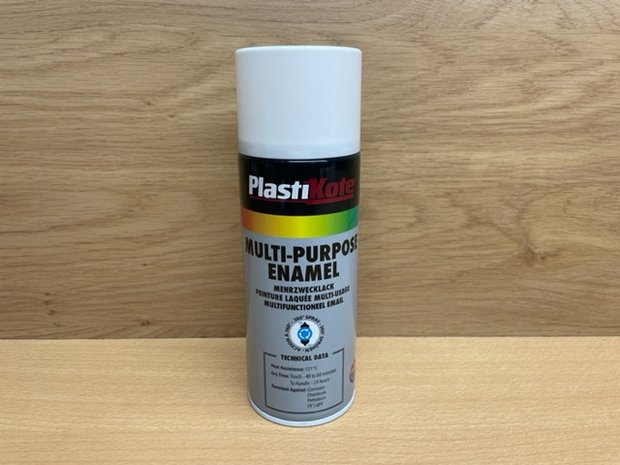 Plastikote Multi-Purpose Enamel gloss wit.