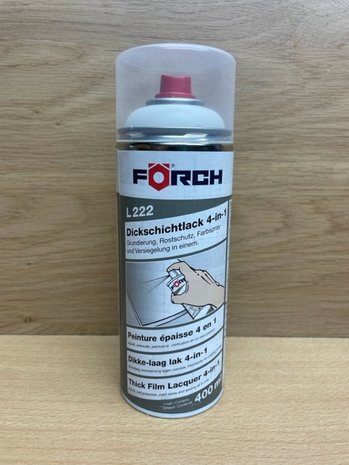 Förch 4 in 1 RAL9010 wit dikke laag lak spray 400ml.