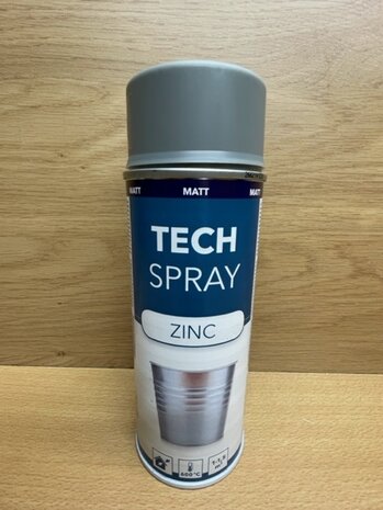 Spuitbus Tech Spray zinc mat 400ml.