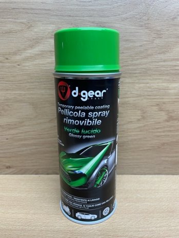 D-Gear removable coating groen glans 400ml.