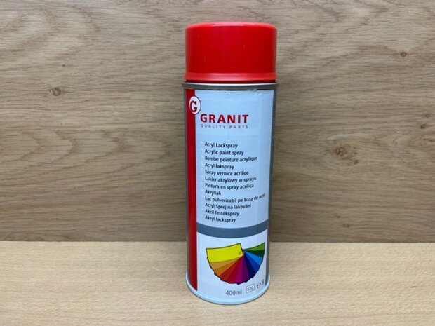 Spuitbus Granit Claas rood 400ml.