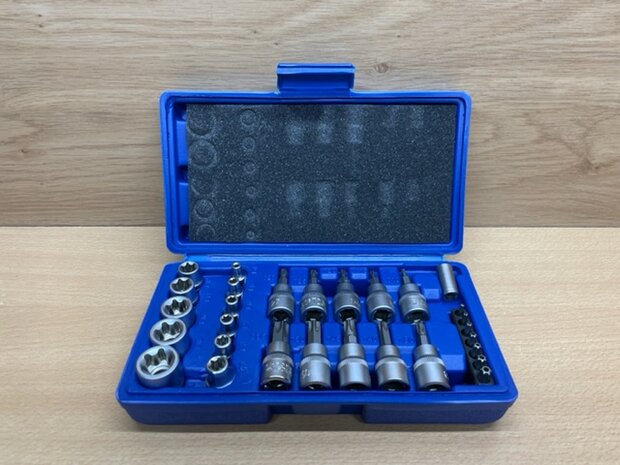 Torx bits en doppenset Benson 29 dlg.