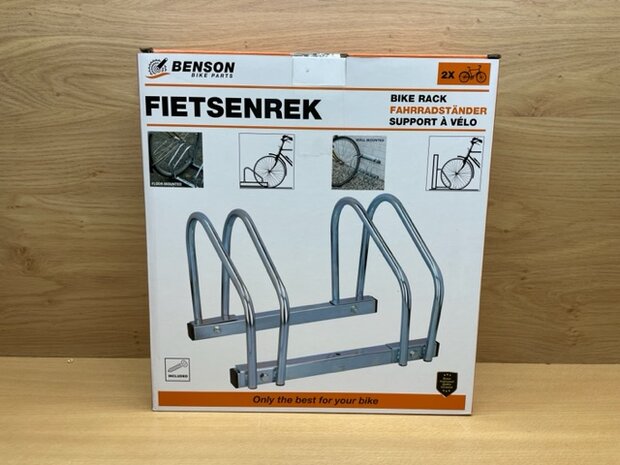 Fietsenrek voor 2 fietsen.