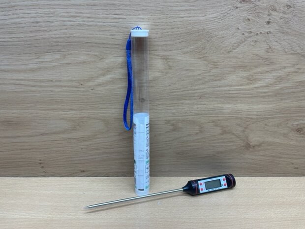 Keuken (vlees) thermometer digitaal 24cm.