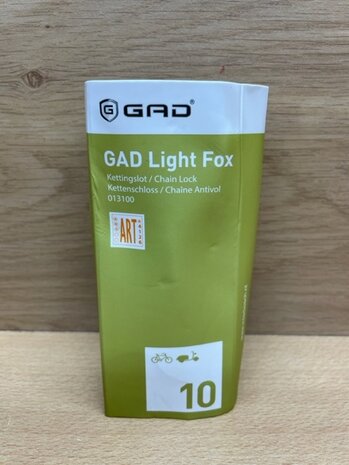 Kettingslot GAD Light Fox ART*** 170cm. (scooterslot)