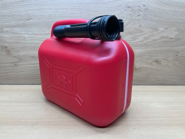 Jerrycan met vloeistofindicator 5l.