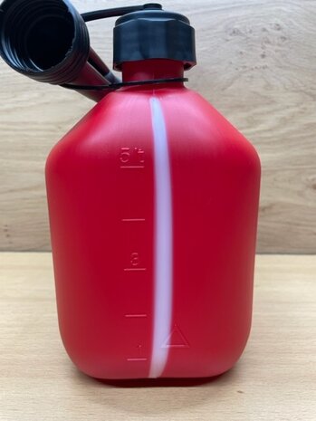 Jerrycan met vloeistofindicator 5l.