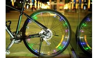 Fietsverlichting LED wiel + frame.