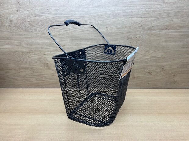 Fietsmand metaal afneembaar met houder 34x25x26cm.