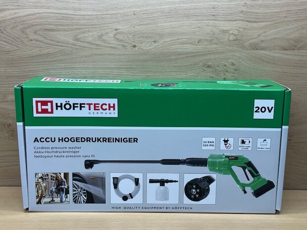 Hogedruk reiniger accu 20 volt.