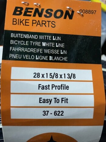Buitenband Benson 28-1 5/8x 1 3/8.