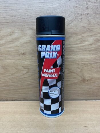 Grand Prix spuitlak zwart mat 500ml.