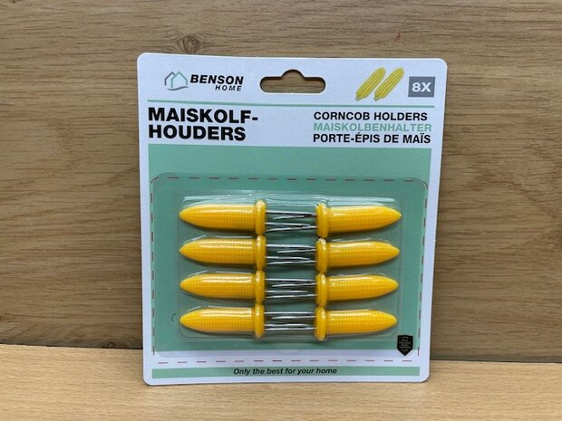 Maiskolfhouders set 8 dlg.