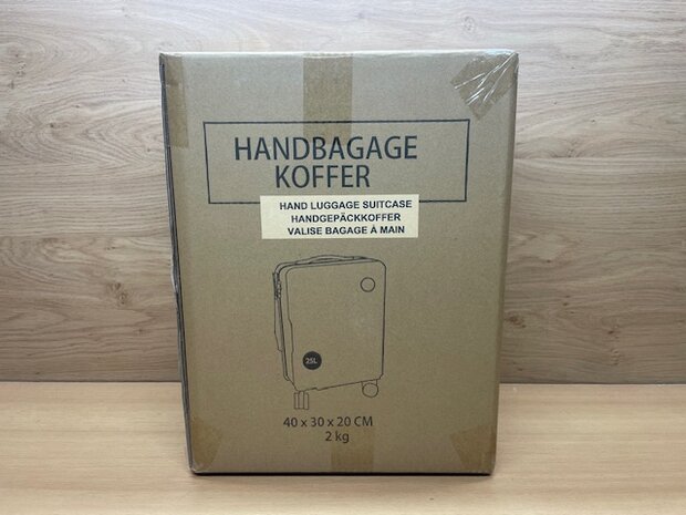 Koffer handbagage 20x30x40cm.