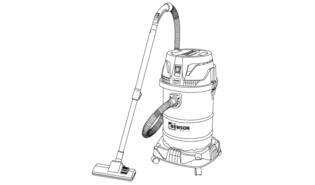 Bouwstofzuiger nat/droog 1400 watt 30 liter.