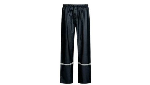 Regenbroek Lastpak zwart reflectie maat XXXL.