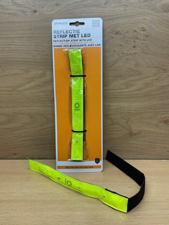 Reflectieband met led verlichting.