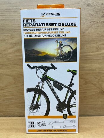 Fietsreparatieset luxe in etui.