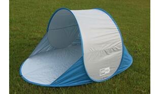 Pop Up strandtent hitte en UV bescherming.