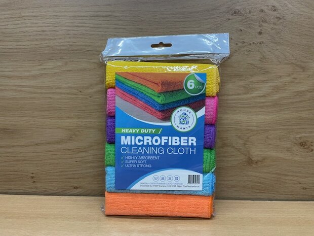 Microvezeldoekset 30x30cm HD 6 dlg.
