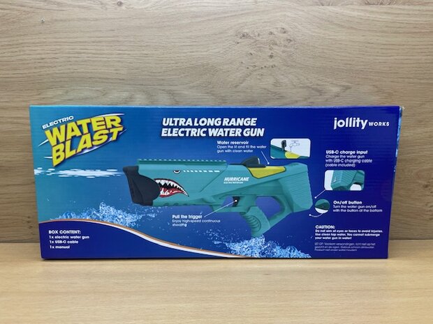 Waterpistool electrisch Hurricane groen.