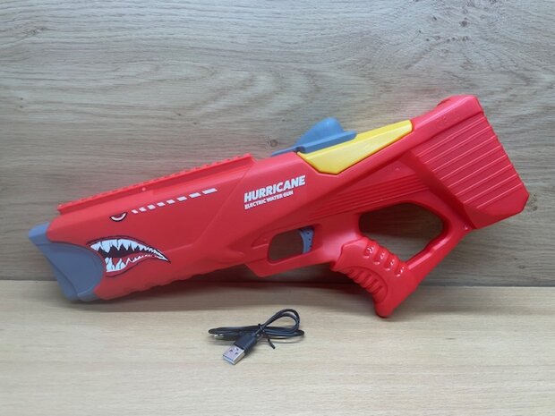 Waterpistool electrisch Hurricane rood.
