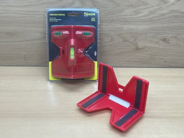 Hoekwaterpas magnetisch 14x9cm.