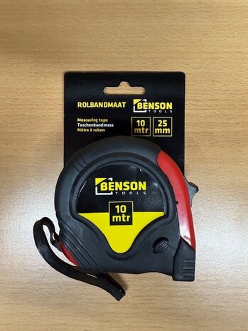 Rolbandmaat rubber 25mmx10m.