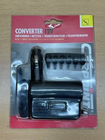Omvormer Carpoint 12 volt.