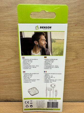 Oortjes in-ear lightning.
