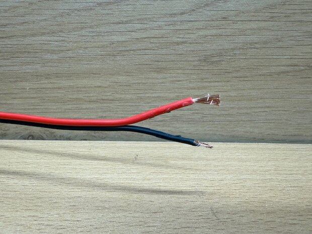 Luidspeaker kabel rood zwart 2x0,75mm².