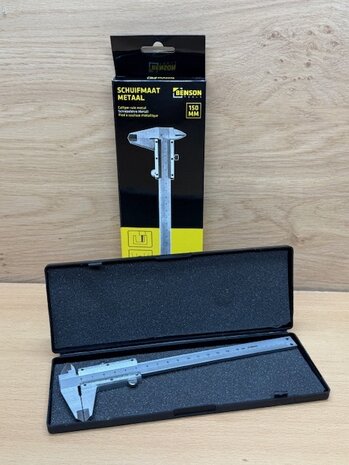 Schuifmaat metaal in koffer 150mm.