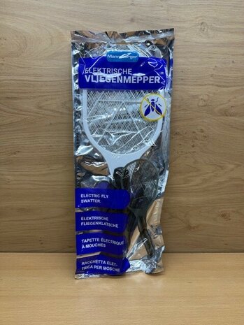 Vliegenmepper electrisch wit.
