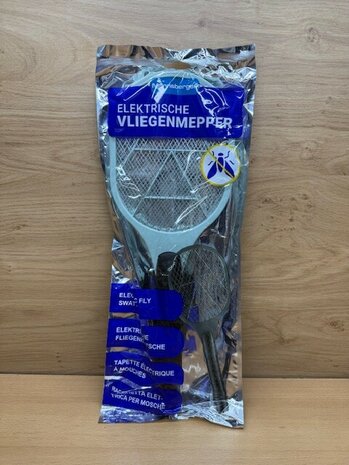 Vliegenmepper electrisch licht blauw.