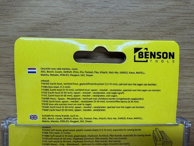 Decoupeerzaagbladenset Bosch 10 dlg.