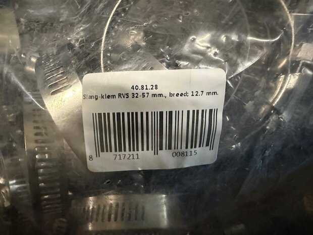 Slangklem RVS High Torq 32-57mm.