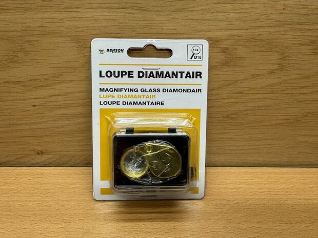 Loep diamantair goud.