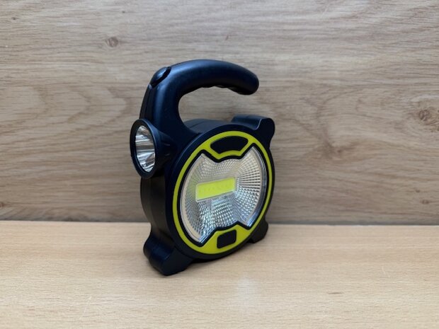 Werklamp COB 3 watt + LED 1 watt.