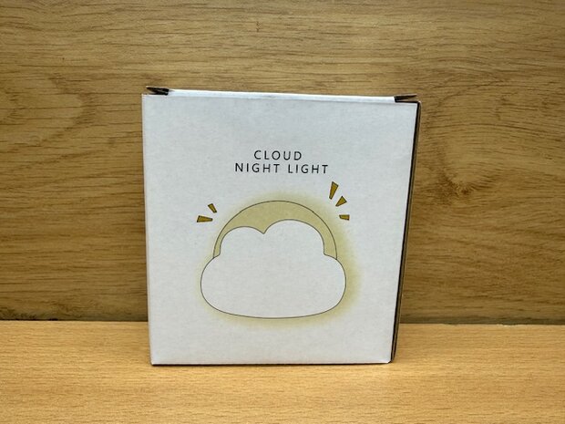 Nachtlampje wolk wit oplaadbaar.