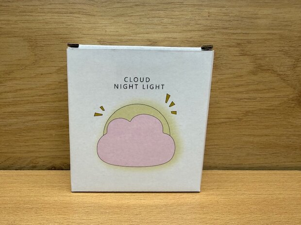 Nachtlampje wolk rose oplaadbaar.