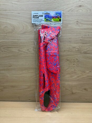 Zweefvliegtuig foam rood 46cm.