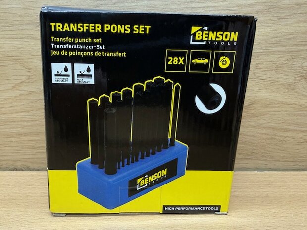 Transfer ponsset voor remmen 28 dlg.